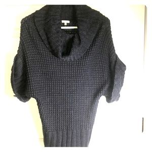 Gray Cable Knit 3/4 Sleeve Sweater